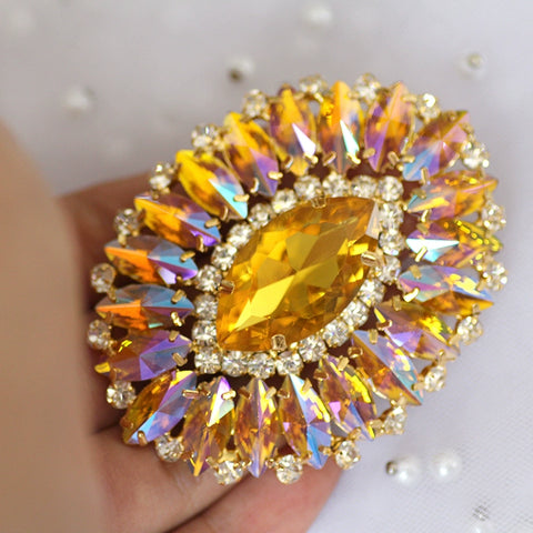 DIY Rhinestones for Dance headdress party dress performance clothes hand-sewn corsage for neckline chest shoe bag jewelry accessories - Moderndancedress.com
