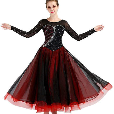 Ballroom Dance Dresses Modern Dance Performance Friendship Dance Big Pendant Skirt Standard Dance Dress - Moderndancedress.com