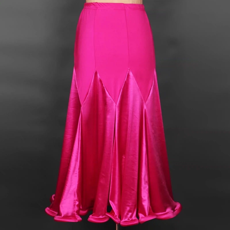 Ballroom Dance Dresses Modern Half-length Skirt Exercise Skirt National Standard Skirt Modern Skirt Sweater Skirt - Moderndancedress.com
