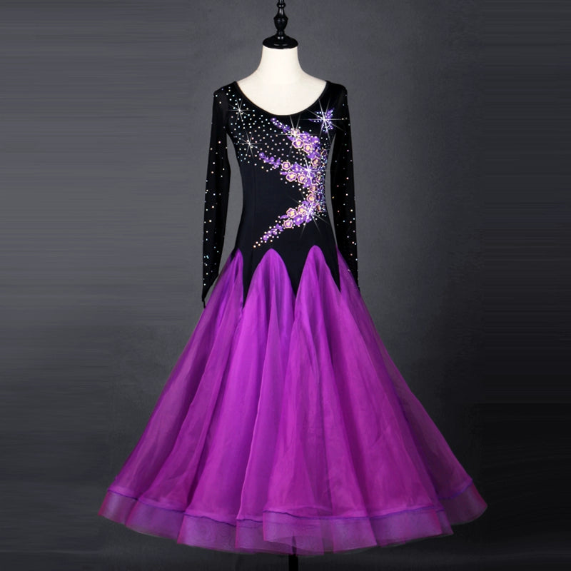Ballroom Dance Dresses Modern Dance Show Dresses, Friendship Dance Dresses, High-end National Standard Dance Competition Dresses, Group Show Dresses - Moderndancedress.com