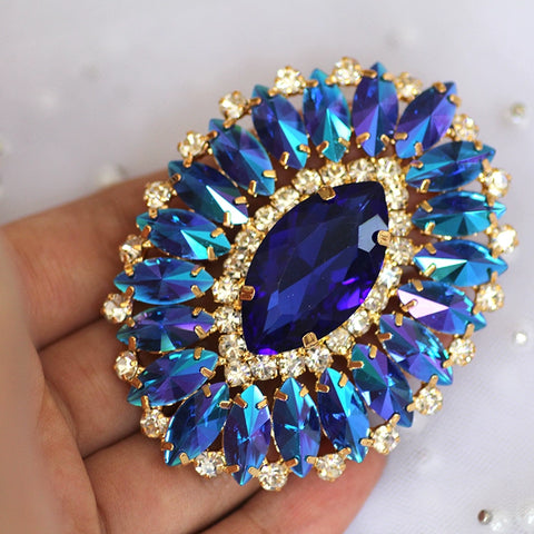 DIY Rhinestones for Dance headdress party dress performance clothes hand-sewn corsage for neckline chest shoe bag jewelry accessories - Moderndancedress.com