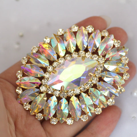 DIY Rhinestones for Dance headdress party dress performance clothes hand-sewn corsage for neckline chest shoe bag jewelry accessories - Moderndancedress.com