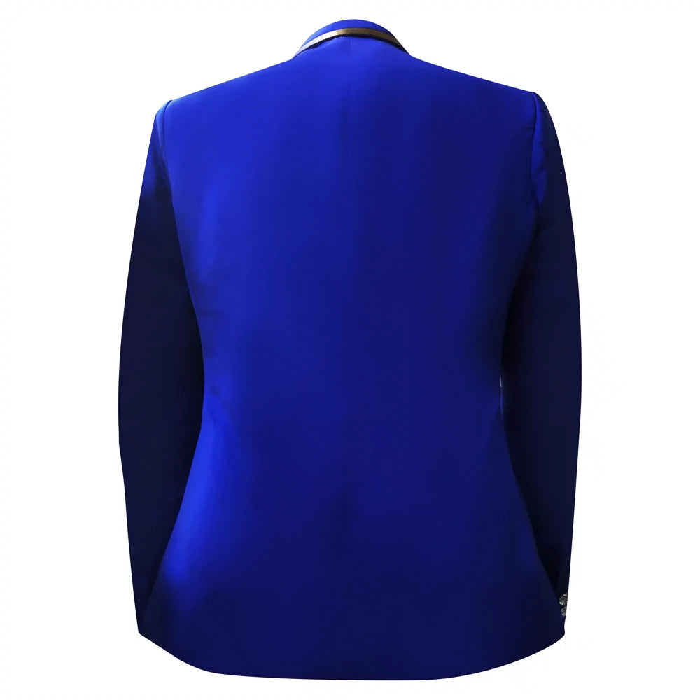 Passionate Male new wedding singer stage performance Slim prescription embroidered characteristics of the master suit suit - Moderndancedress.com