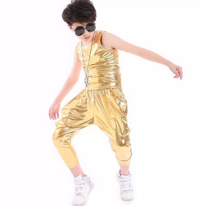 Jazz Dance Costume  performance clothes dance costumes children's shelf drums, modern dance boys'sequins, jazz dance costumes - 