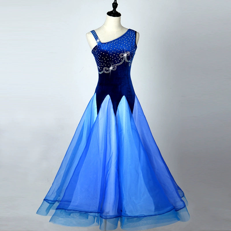 Ballroom Dance Dresses National Standard Skirt High-end Modern Competition Skirt Ballroom Dance Performance Costume Waltz Costume - Moderndancedress.com