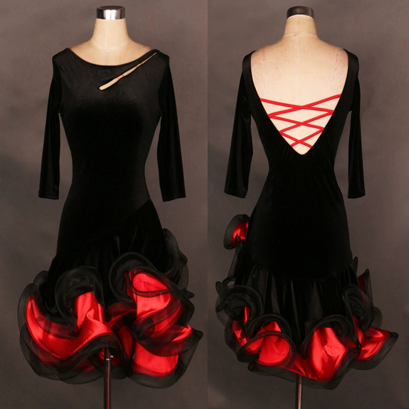 Latin Dance Costume Latin dance dress for women to customize professional Latin dance competition dress Latin Dance Dress - Moderndancedress.com