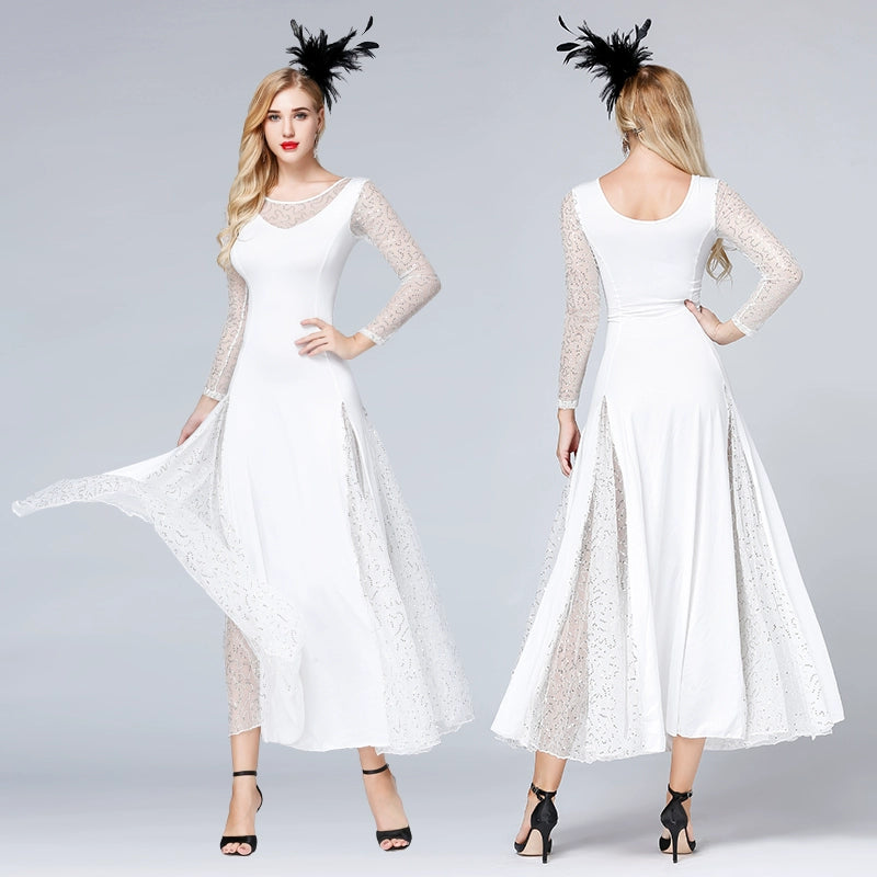 Modern Skirt Competition Skirt National Standard Dress Waltz Tango Skirt - Moderndancedress.com