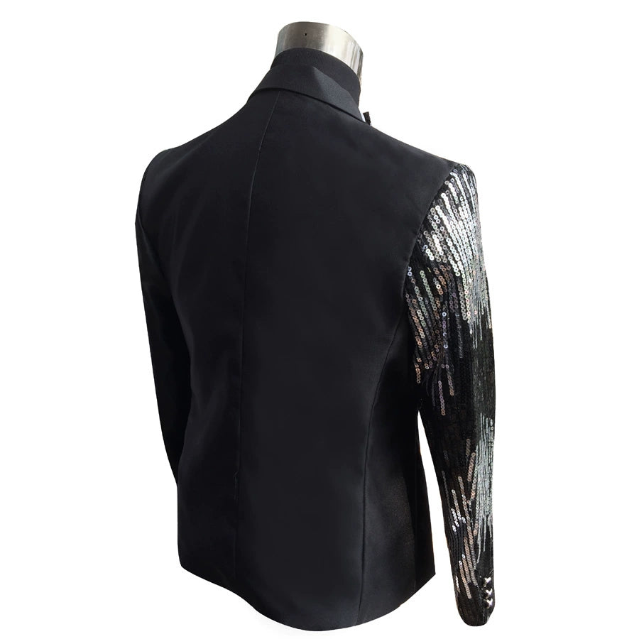 Men's costumes, stage costumes, imported Satin sequins, men's dresses, suits and suits. - 