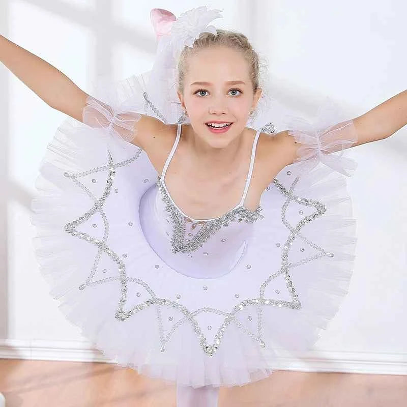 Children's tutu Swan show skirt girls TUTU skirt princess dress performance exercise clothes