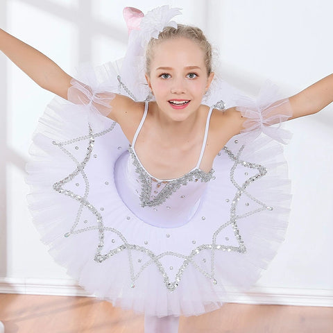 Children's tutu Swan show skirt girls TUTU skirt princess dress performance exercise clothes