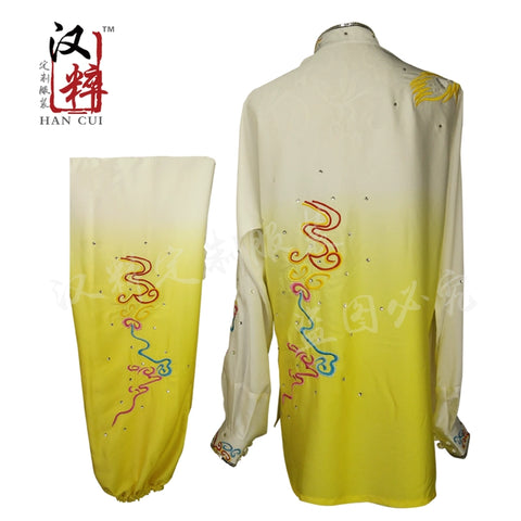 Tai chi Wushu Competition Performing Colorful Clothing for Adults and Children Tailor-made Embroidery Phoenix Gradual Overcolor - Moderndancedress.com