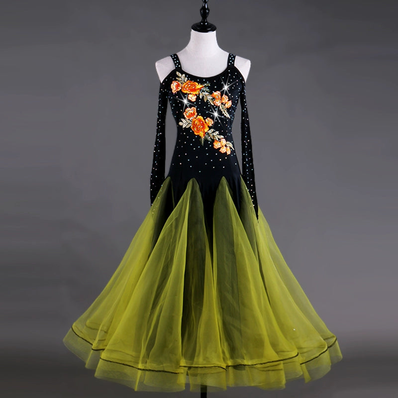 Ballroom Dance Dresses ballroom dance competition dress modern dance skirt national standard dance show skinny dress - Moderndancedress.com