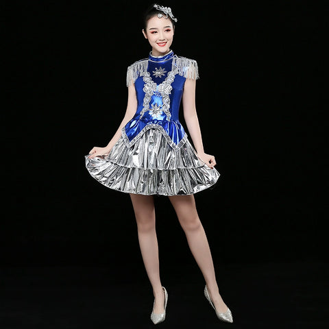 Jazz Dance Costumes Jazz Dance Costume Modern Dance Costume Suit Fashionable Sexy Sexy Sexy Sexy Sex Stage Costume Female Adults - Moderndancedress.com