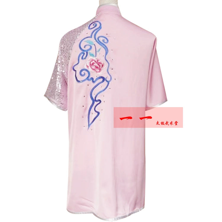 Martial Arts Clothes Kungfu clothes Wushu performance embroidery short sleeve long boxing competition costume men women practicing gown morning sword Taekwondo