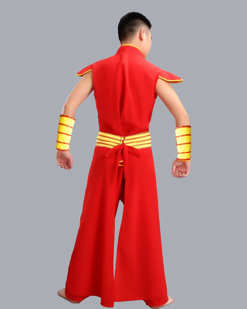 Chinese Folk Dance Costumes Dragon Dress National Dragon Dance Lion Dance Drum Opening Dance Gong Team Martial Arts Performance - Moderndancedress.com