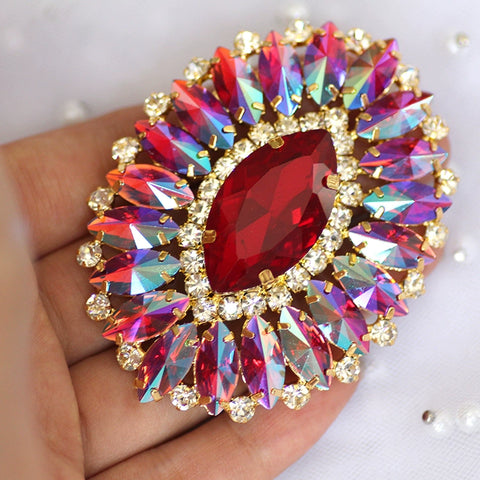 DIY Rhinestones for Dance headdress party dress performance clothes hand-sewn corsage for neckline chest shoe bag jewelry accessories - Moderndancedress.com