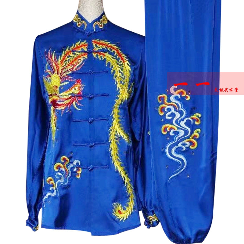 Martial Arts Clothes  Kungfu clothes Tai Chi Clothes Tai Chi Boxing Competition Clothes Embroidery Phoenix Female Performance Clothes - Moderndancedress.com