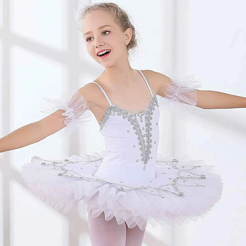 Children's tutu Swan show skirt girls TUTU skirt princess dress performance exercise clothes - Moderndancedress.com