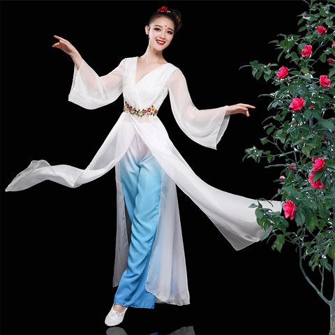 Chinese Folk Dance Costume Modern Dance Costume Female Adult Chorus Costume Chinese Wind Dance Skirt Classical Dance