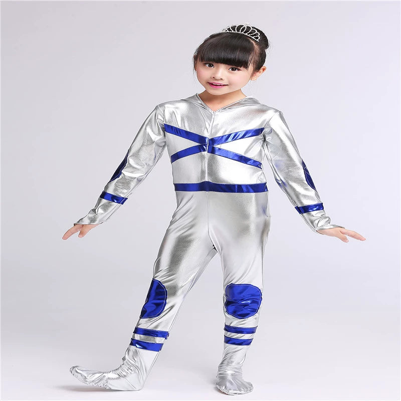 Children sAnimation Drama Robot Stage Cartoon Show Clothes Children&amp;apos;s Astronaut Space Suit Modern Dance Show Clothes - Moderndancedress.com