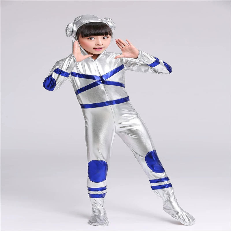 Children sAnimation Drama Robot Stage Cartoon Show Clothes Children&amp;apos;s Astronaut Space Suit Modern Dance Show Clothes - Moderndancedress.com