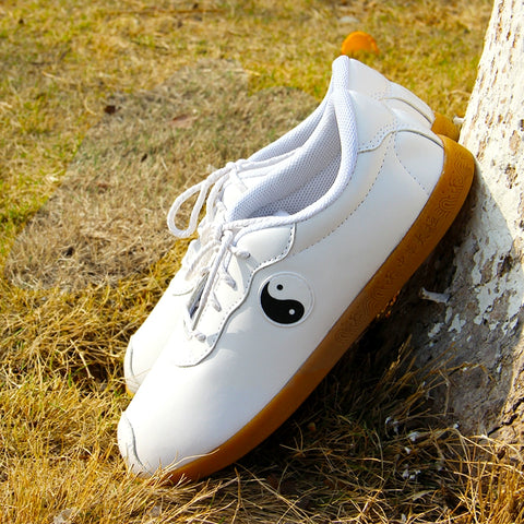 Tai Chi shoes, soft cowhide, beef tendon bottom, breathable soft bottom Taijiquan shoes, training shoes, men's and women's martial arts shoes. - Moderndancedress.com