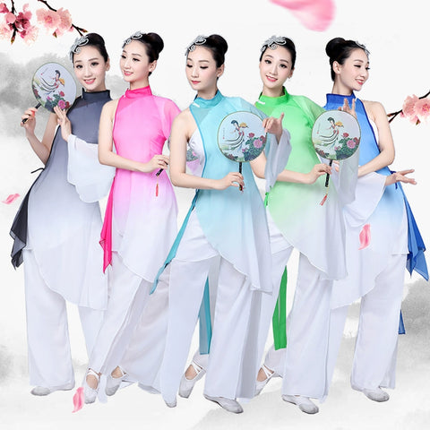 traditional chinese folk dance costume for woman dance costumes kids costume yangko girl children dress women yangge clothing