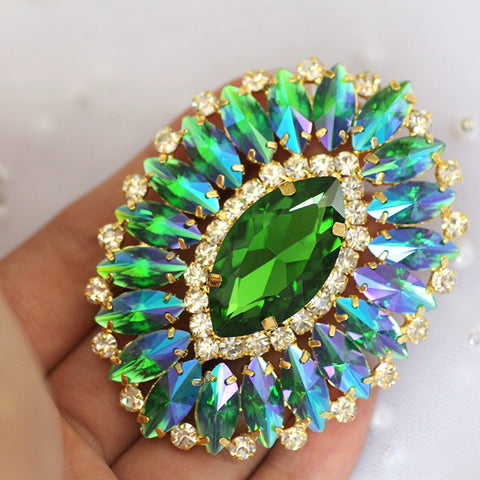 DIY Rhinestones for Dance headdress party dress performance clothes hand-sewn corsage for neckline chest shoe bag jewelry accessories - Moderndancedress.com