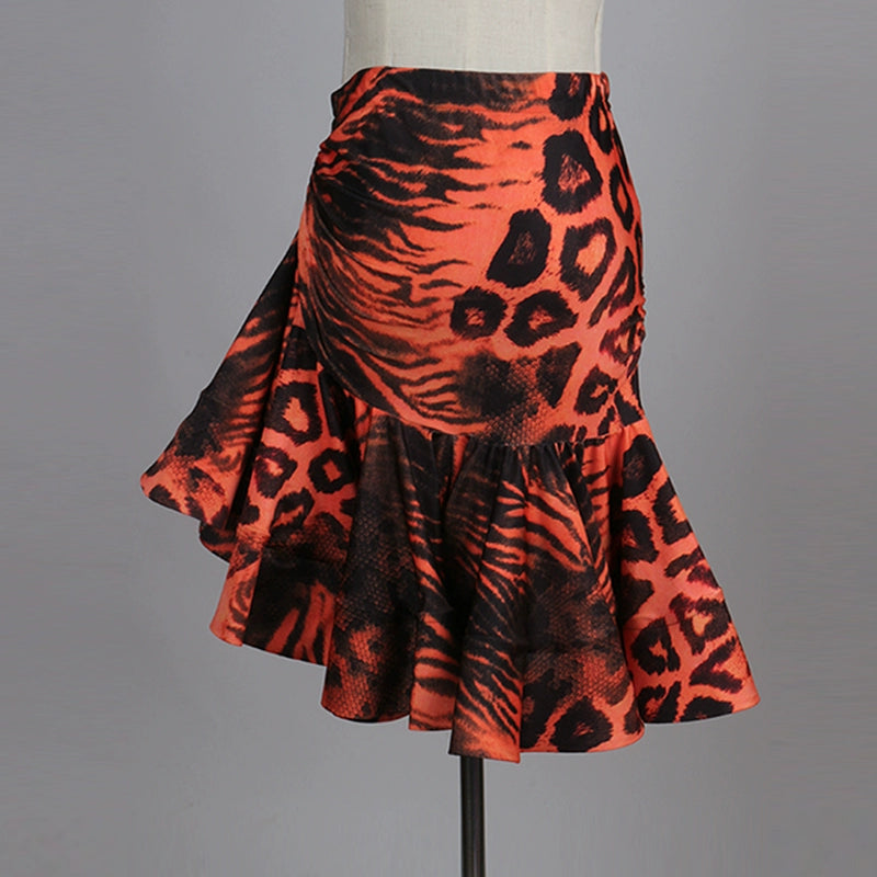Latin Dance Exercise Suit Competition Performance Skirt - Moderndancedress.com