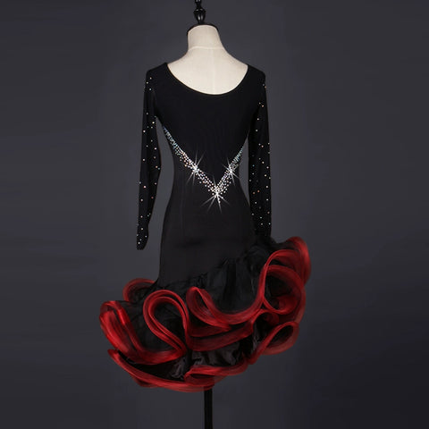 Latin Dance Dresses Latin dance competitions Sexy back Latin dance costumes - Moderndancedress.com