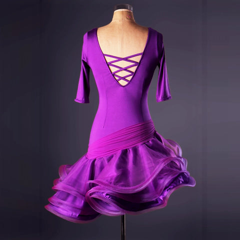 High-end Latin Dance Competition Dresses Latin Dance Performance Dresses Adult Women Latin Dance Dresses - 