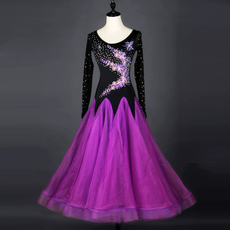 Ballroom Dance Dresses Modern Dance Show Dresses, Friendship Dance Dresses, High-end National Standard Dance Competition Dresses, Group Show Dresses - Moderndancedress.com