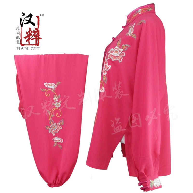 Chinese Martial Arts Clothes Kungfu Clothe  Tai Chi costume embroidery peony butterfly plum blossom Phoenix tailor-made