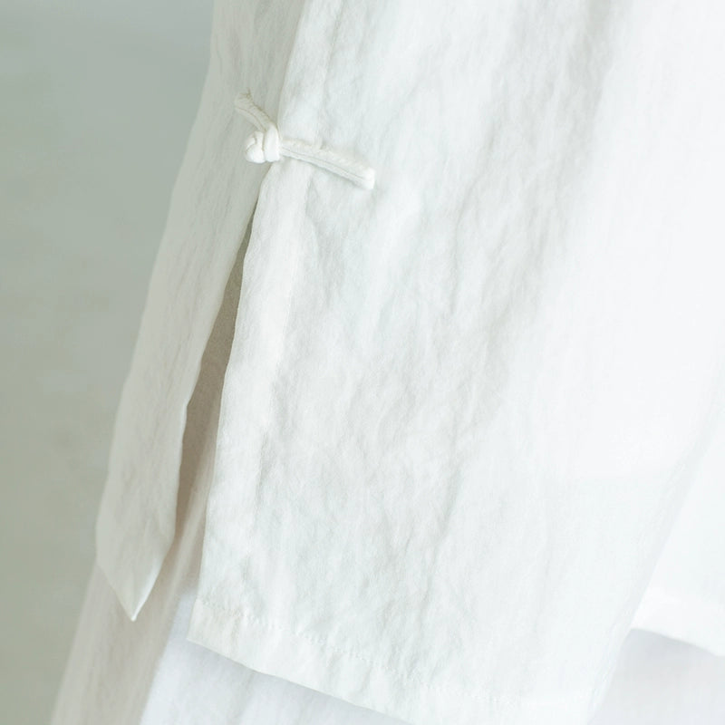Tai Chi clothing men's clothing linen exercise clothes women's robes costumes oblique collar suits performance martial arts clothing - Moderndancedress.com