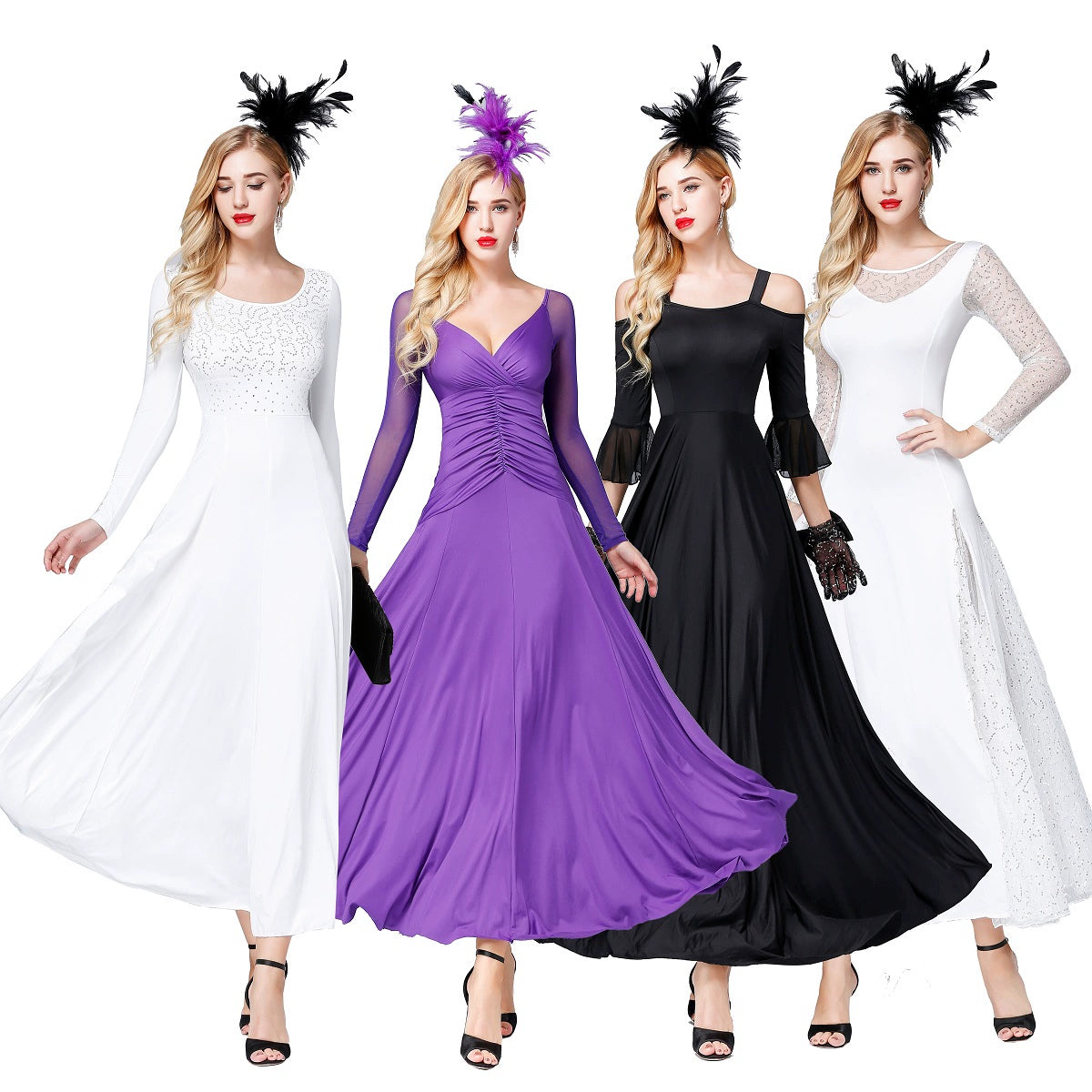 Modern Skirt Competition Skirt National Standard Dress Waltz Tango Skirt - Moderndancedress.com