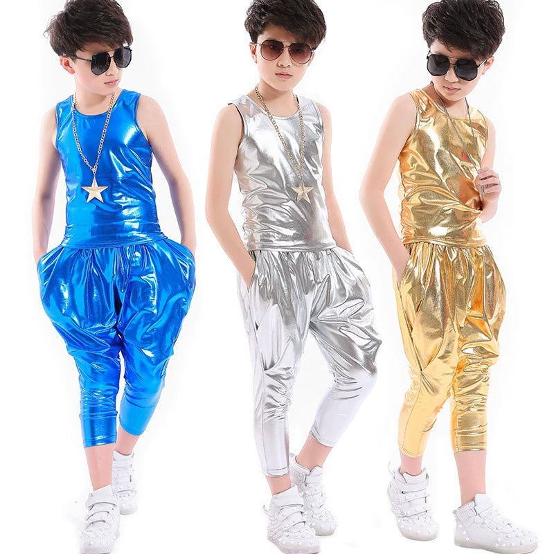 Jazz Dance Costume  performance clothes dance costumes children's shelf drums, modern dance boys'sequins, jazz dance costumes - 