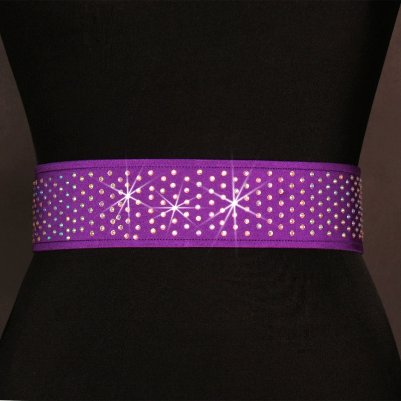 White Red Black Elastic Latin Dance Performance Belt AB Diamond Latin Ballroom Salsa Rumba Cha Cha Jive Dance Competition Dance Sashes - Moderndancedress.com