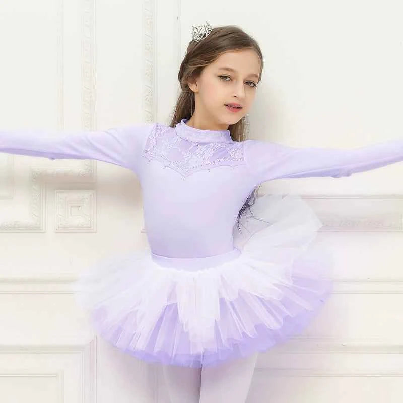 Girls Ballet Skirt Tutu Dance Dress Tutu Skirt Four Layers Skirt Ballet Skirt