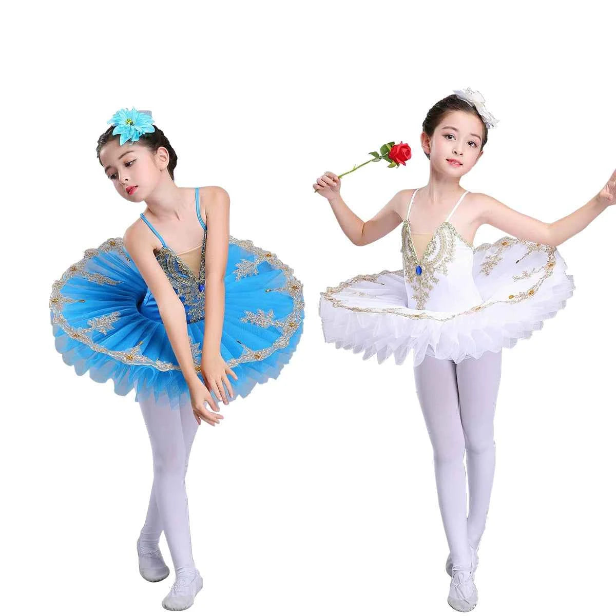 Children's little swan lake ballet dance dress costume ballet  TUTU skirts girls pettiskirt ballerina performance clothing - 