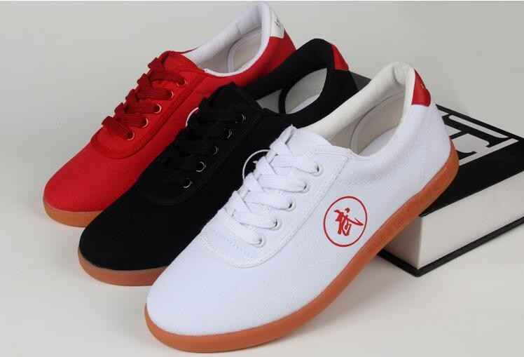 Canvas Tai Chi Shoe Tendon Good Quality Martial Art Shoes Soft Bottom Practice kung fu Shoes Wingchun Shoes - Moderndancedress.com