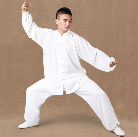 Chiffon Tai Chi clothes Chinese style morning exercises middle-aged and old men and women summer martial arts Tai Chi exercise clothing.