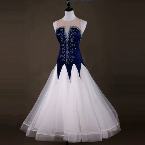 Ballroom Dance Dresses Modern Dance Competition Dress National Standard Dance Dress Female Adult Waltz Friendship Dance Skirt - Moderndancedress.com