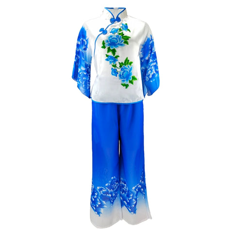 Folk Dance Costumes Yangko Suit for Women Dance Performance Drum and Drum Square Dance Costume - 