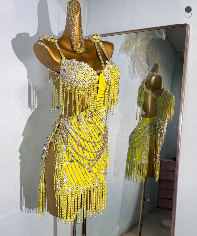Custom Size Competition Bling Latin Dance Dresses for Women Girls Pink Salsa Rumba Chacha Blackpool Dance Costumes