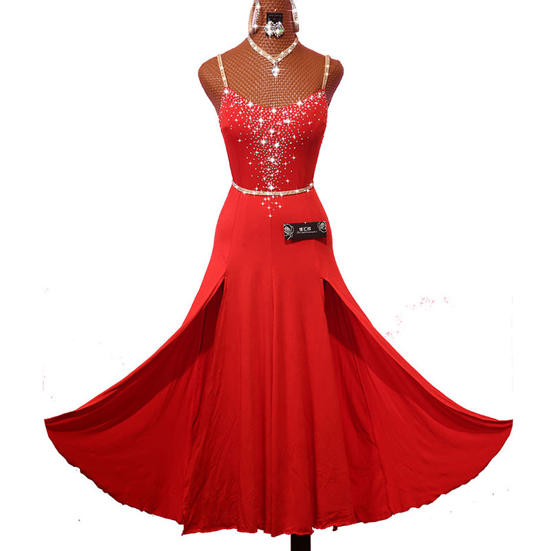 Latin Dance Dress For Women Lace Stage Perform Cha cha Rumba Samba Practice Exercise Fitness Clothes Moderndancedress.com Latin Dance Dress For Women Lace Stage Perform Cha cha Rumba Samba Practice Exercise Fitness Clothes Moderndancedress.com
