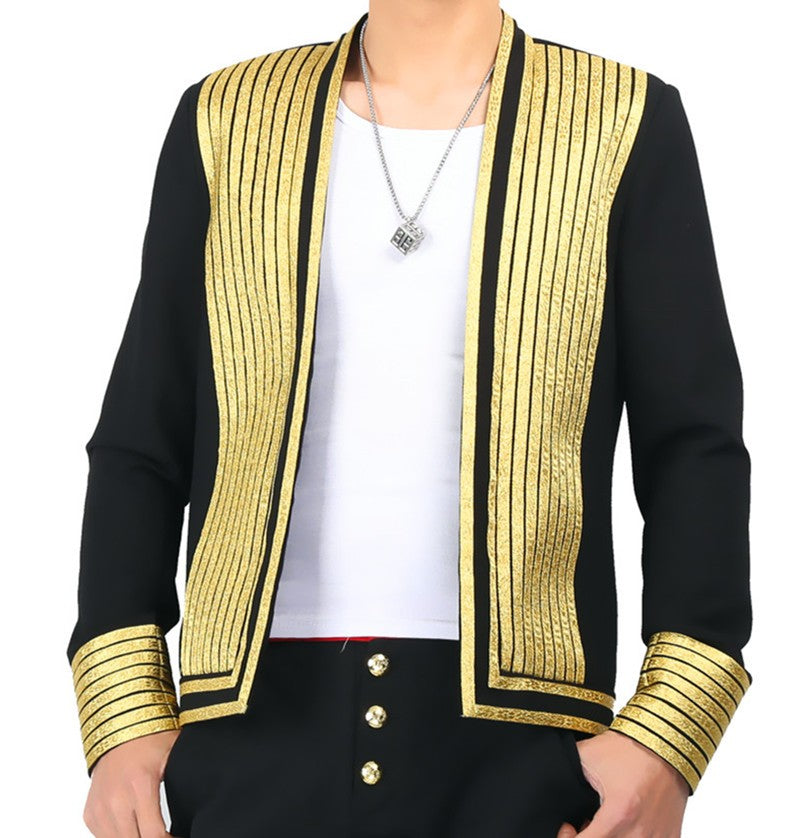 Men's jazz dance coats blazers night club model show stage performance ds dj singers host coats professional dance tops and jackets - Moderndancedress.com