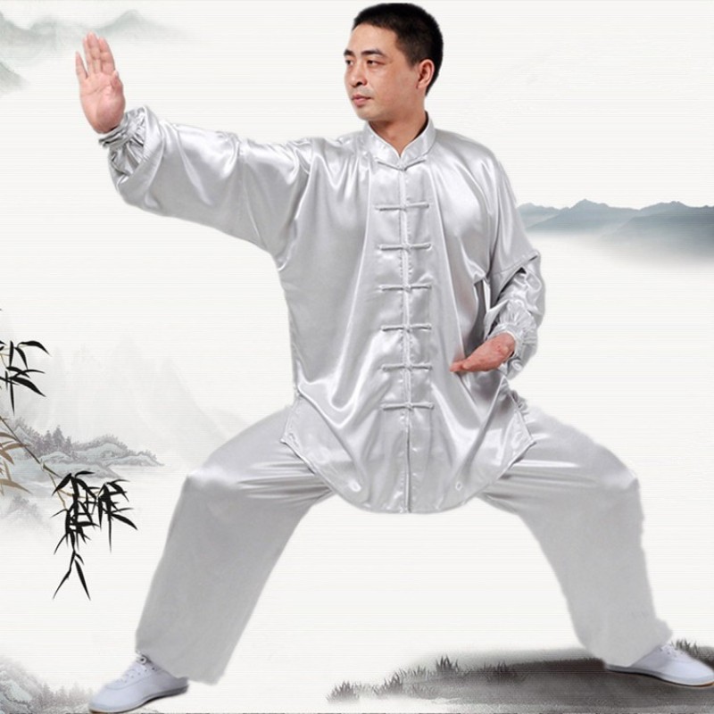 Chinese Kung Fu uniforms Long sleeve Tai Chi clothing South Korea Martial Arts Costume wushu Performance Suit 