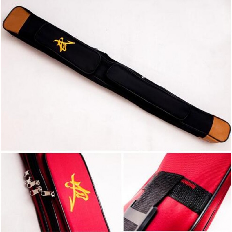 Double layer tai chi sword bags,Oxford Fabric Wushu carry case Weapon Bag kendo bag Embroidery Chinese characters length 110cm, 