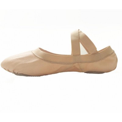 Women's Dance shoes, women's soft bottom training shoes, camel, elastic mouth, beef tendon, two bottom shoes, basic training skills