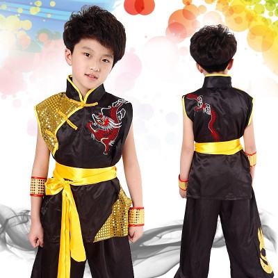 wushu shaolin changquan short sleeve clothing men women Anime hero equipment children phoenix suit uniform Halloween dress